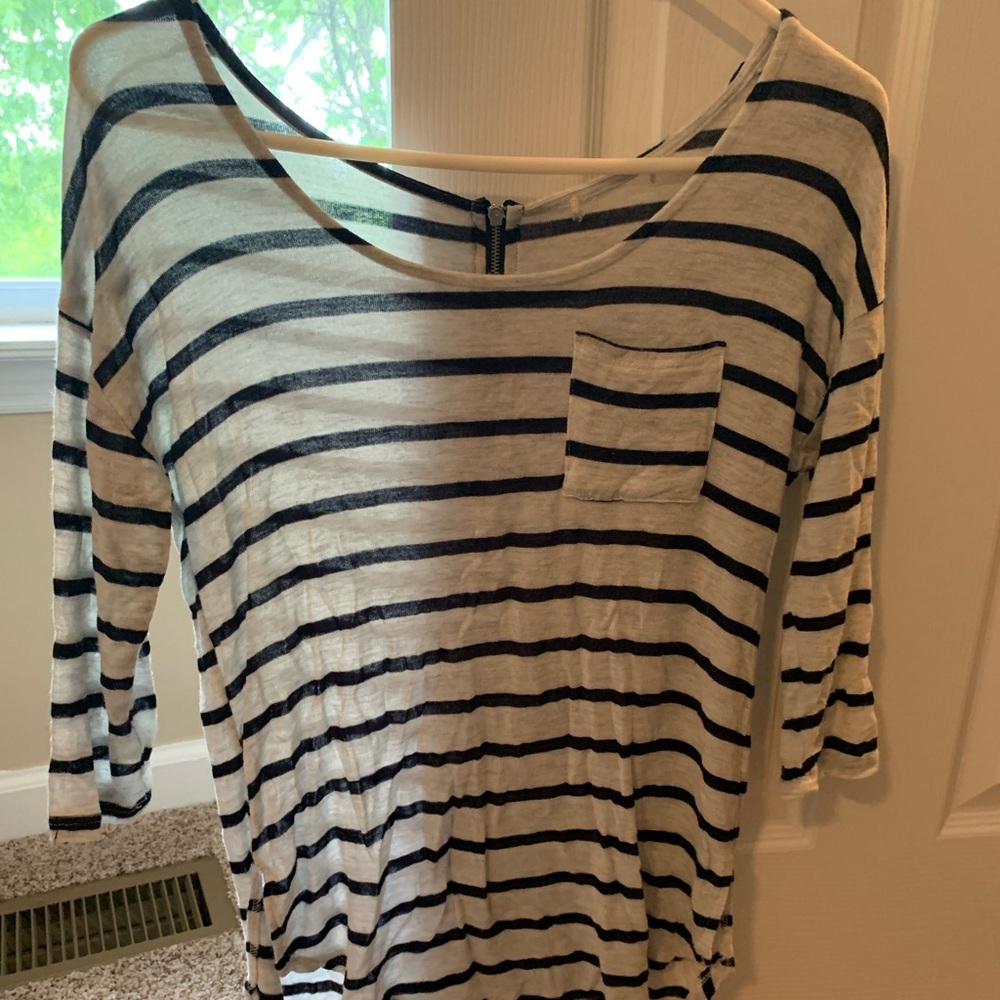 Cotton striped dress shirt